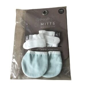 Goumi Mitts Reversible Organic No Scratch Baby Infant Hand Mittens‎ 0-3M Dots